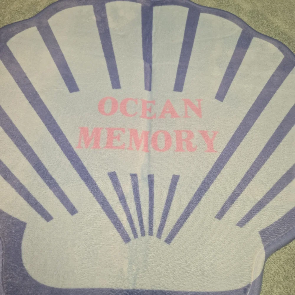 24x22 inch Seashell Bathroom Rug Non-Slip Washable Fluffy Plush Soft Mat NEW